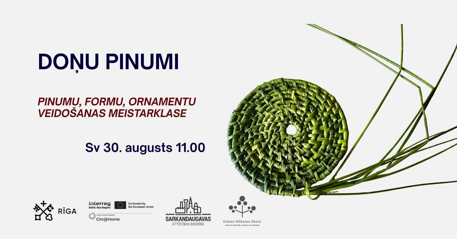 Meistarklase "Doņu pinumi" 30.08.