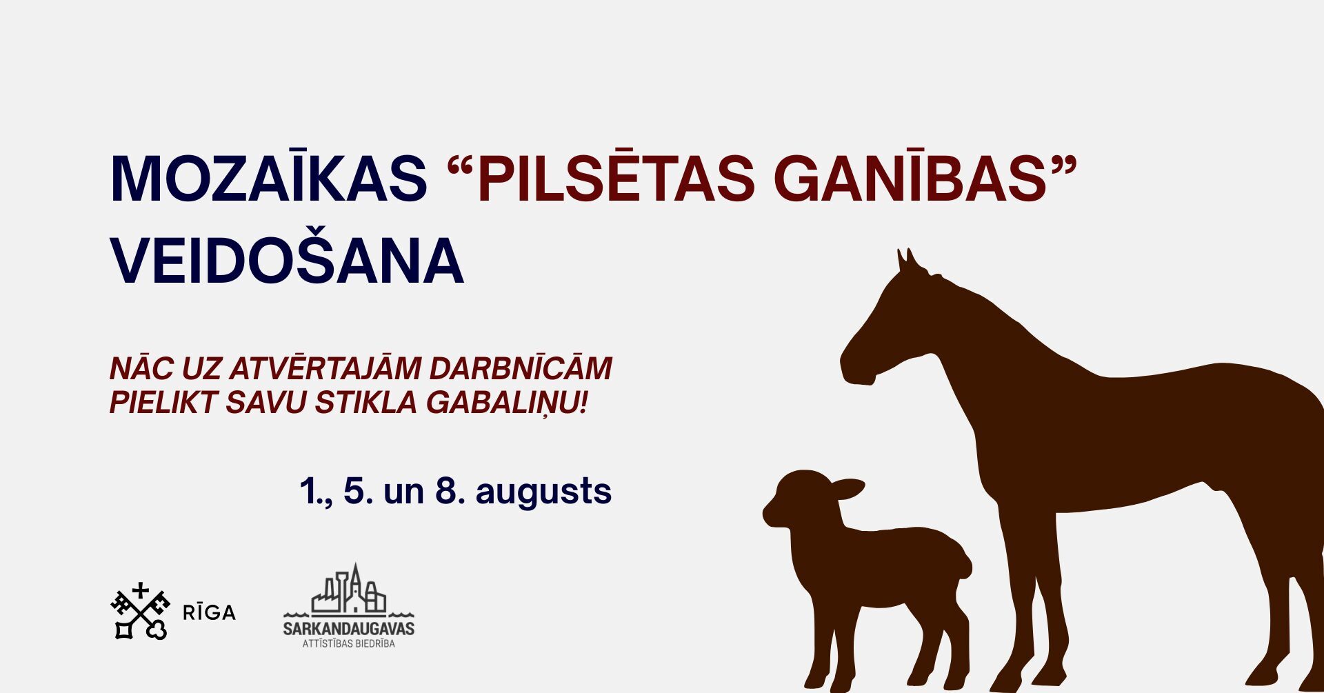 Piedalies stikla mozaīkas "Pilsētas ganības" izveidē!