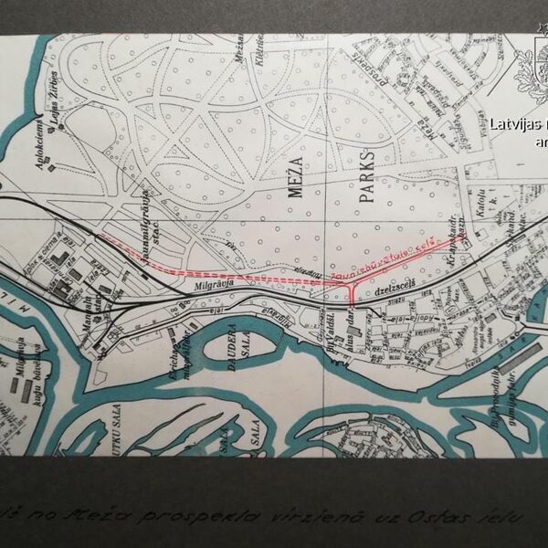 Sarkandaugavas karte - 1937. gads