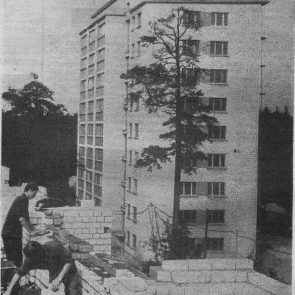 Dzīvojamo ēku celtnecība VIestura prospektā - 1970. gadi