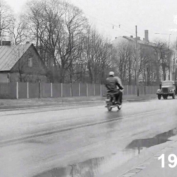 Traumotoloģijas slimnīcas parks Duntes ielā - 1979. gads