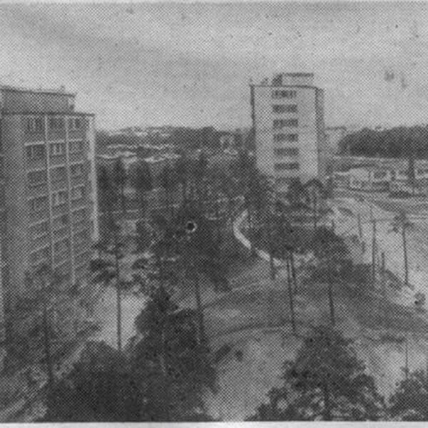 Dzīvojamo ēku celtniecība VIestura prospektā - 1970. gadi