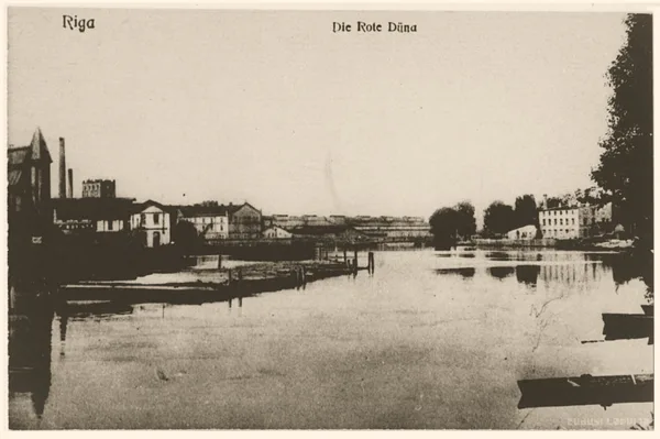 Sarkandaugavas kanāls (skats no Duntes ielas) - 1900. gadi
