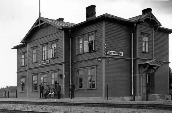 Sarkandaugavas dzelzceļa stacija - 1926. gads