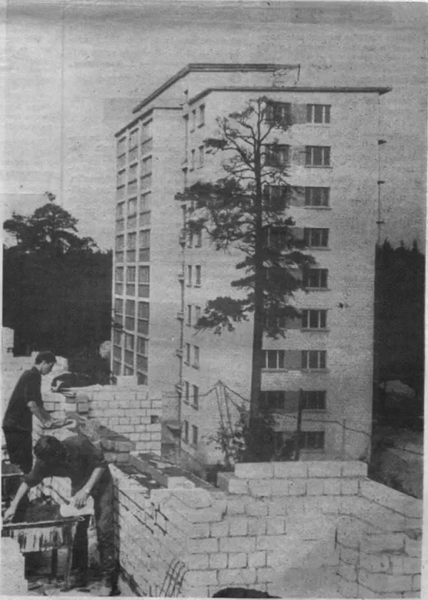 Dzīvojamo ēku celtnecība VIestura prospektā - 1970. gadi