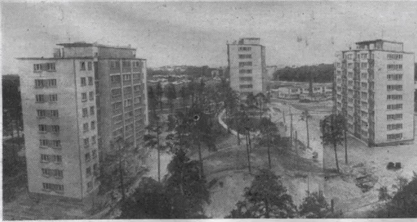 Dzīvojamo ēku celtniecība VIestura prospektā - 1970. gadi