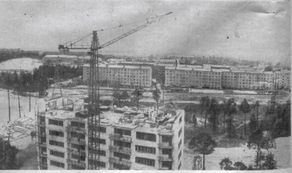 Dzīvojamo ēku celtniecība Viestura prospektā - 1970. gadi