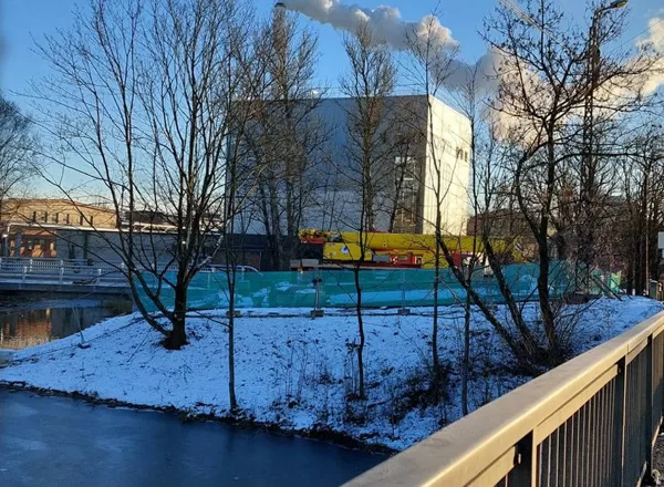 Skats uz bijušo Rūtenberga ķīmisko fabriku Ganību dambī - 2023. gads